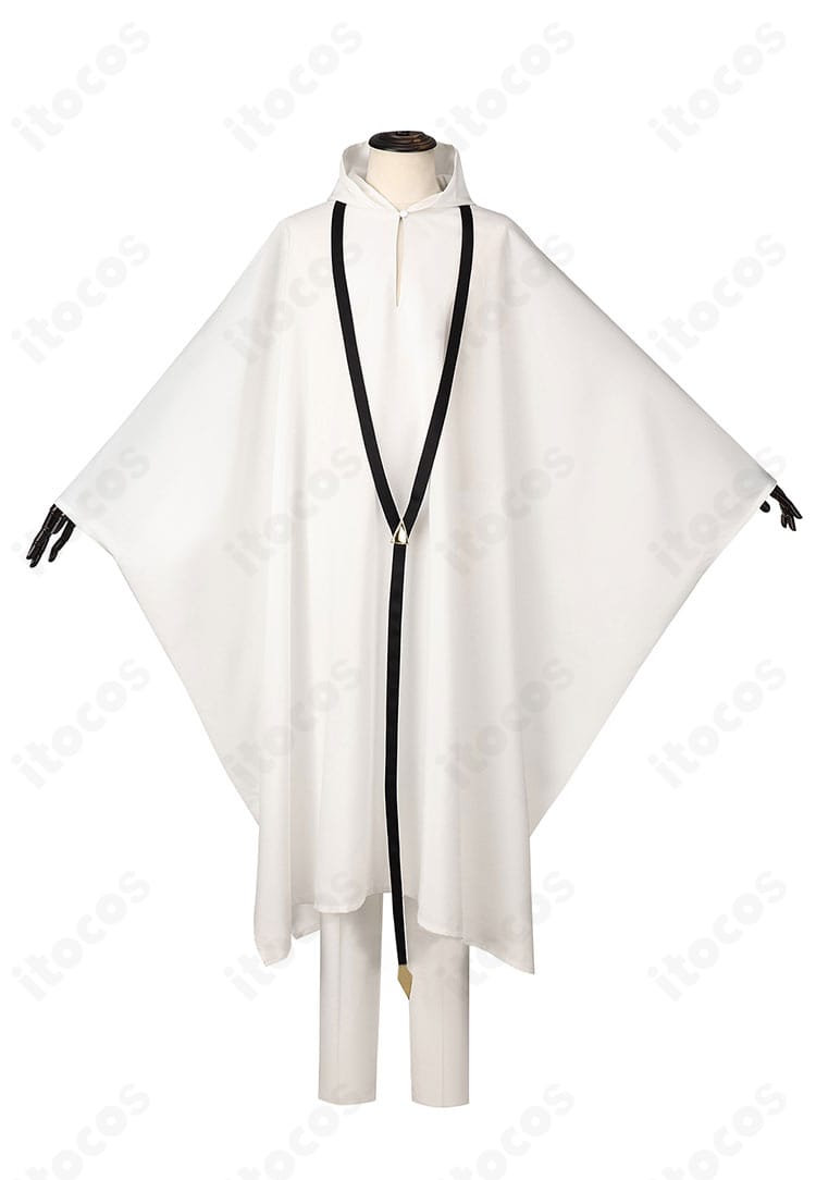 エルキドゥ コスプレ衣装の正面全体写真。ローブ風の上着とパンツのシルエットが際立つ高再現スタイル。