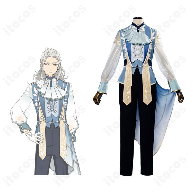 乱凪砂 シークレットスカイ衣装と公式ビジュアルの比較画像。刺繍と配色まで高再現の仕上がりを確認