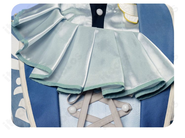 シークレットスカイ 乱凪砂 衣装のマフラー風装飾ディテール。質感と存在感をアップするポイント