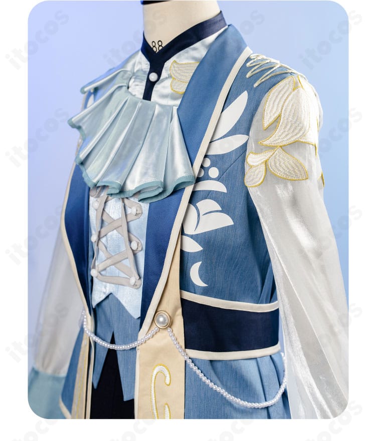 乱凪砂 シークレットスカイ ウエスト装飾ディテール。腰飾りの形状と固定感を確認