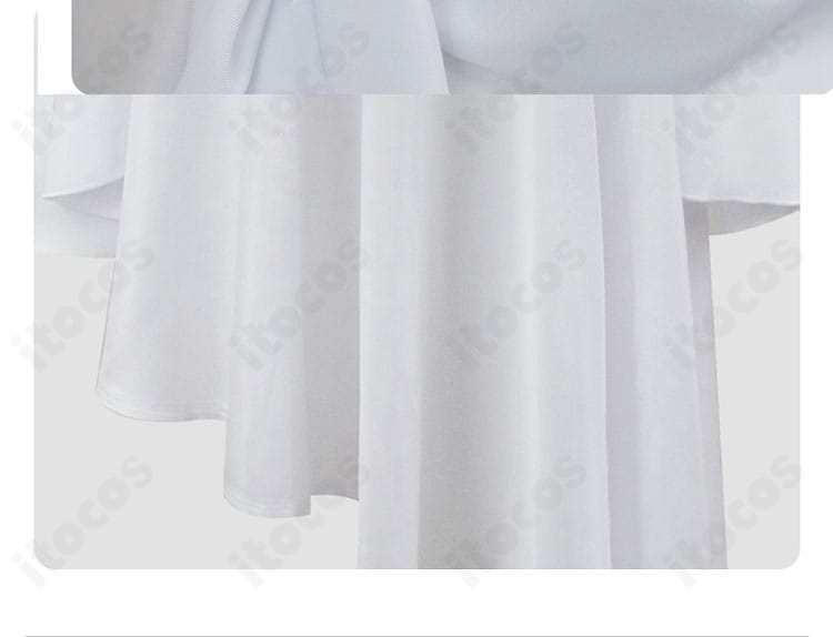 葬送のフリーレン フランメ衣装のスカート裾ディテール。フレアの広がりと縁処理の丁寧さが撮影で映えるポイントです。