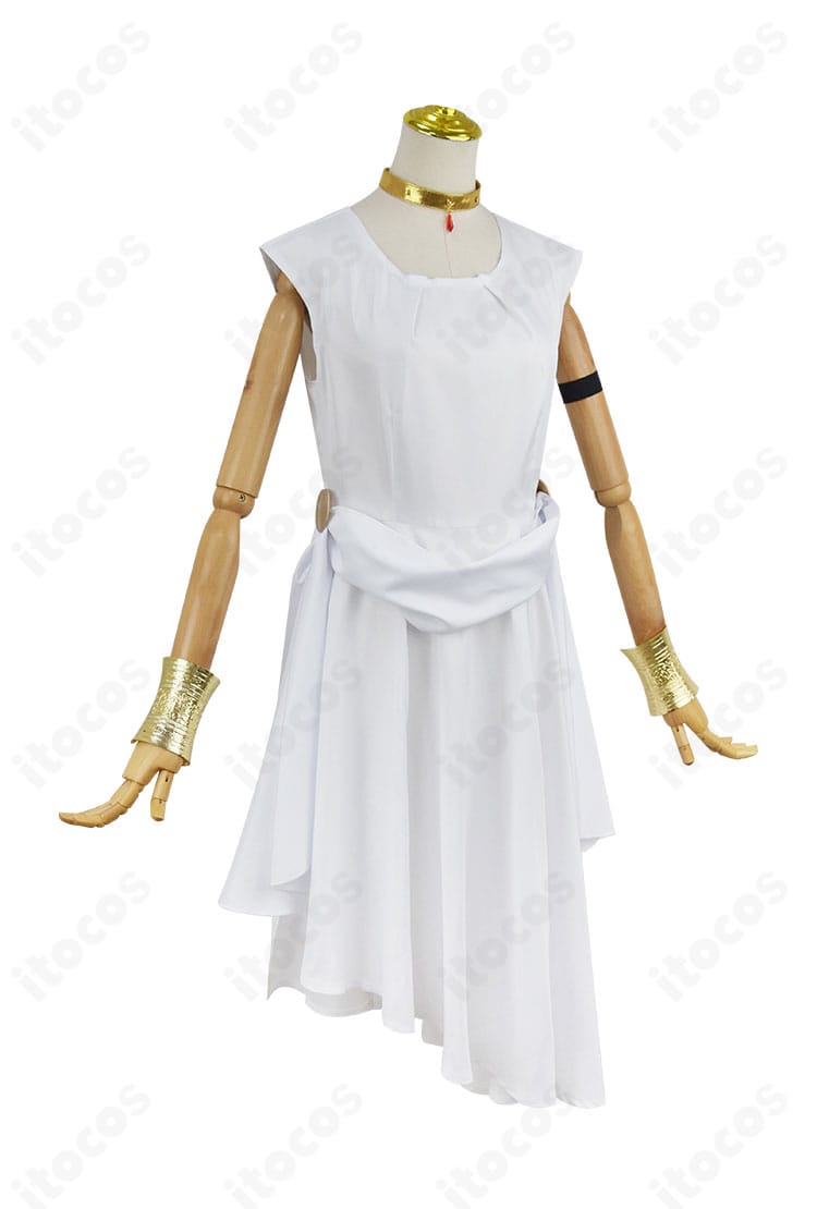 葬送のフリーレン フランメ衣装の左側面ビュー。立体裁断による動きやすさと、歩いた際のシルエットの保ちやすさが伝わります。