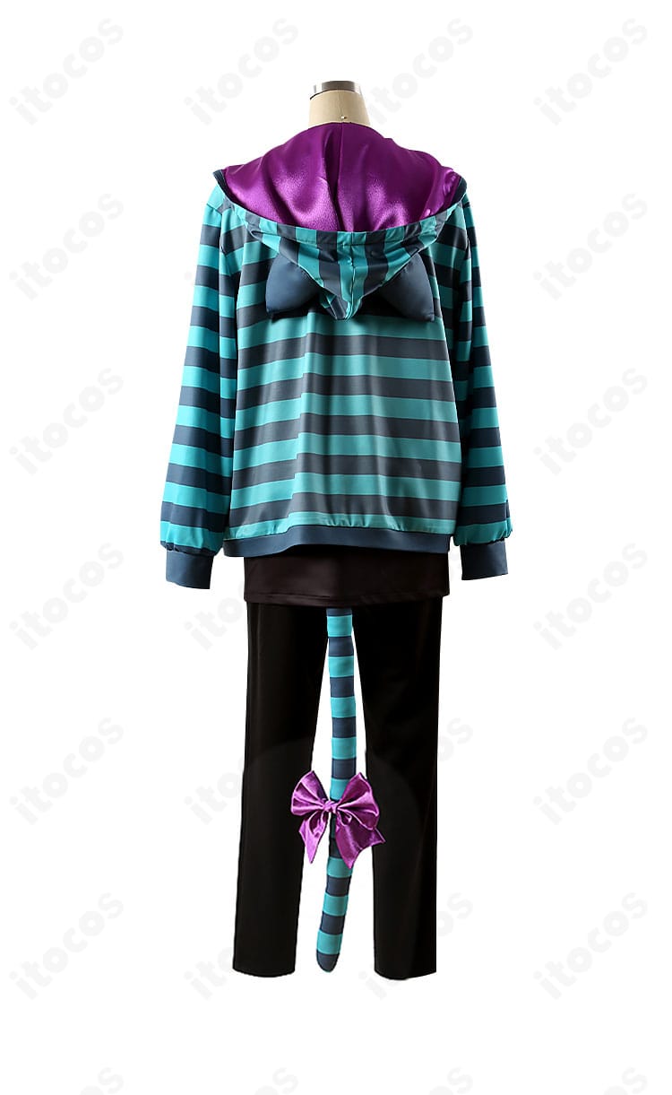 ブルーロック 蜂楽廻 Alice ver. コスプレ衣装の背面。後ろ姿の配色と丈感、全体シルエットを確認。