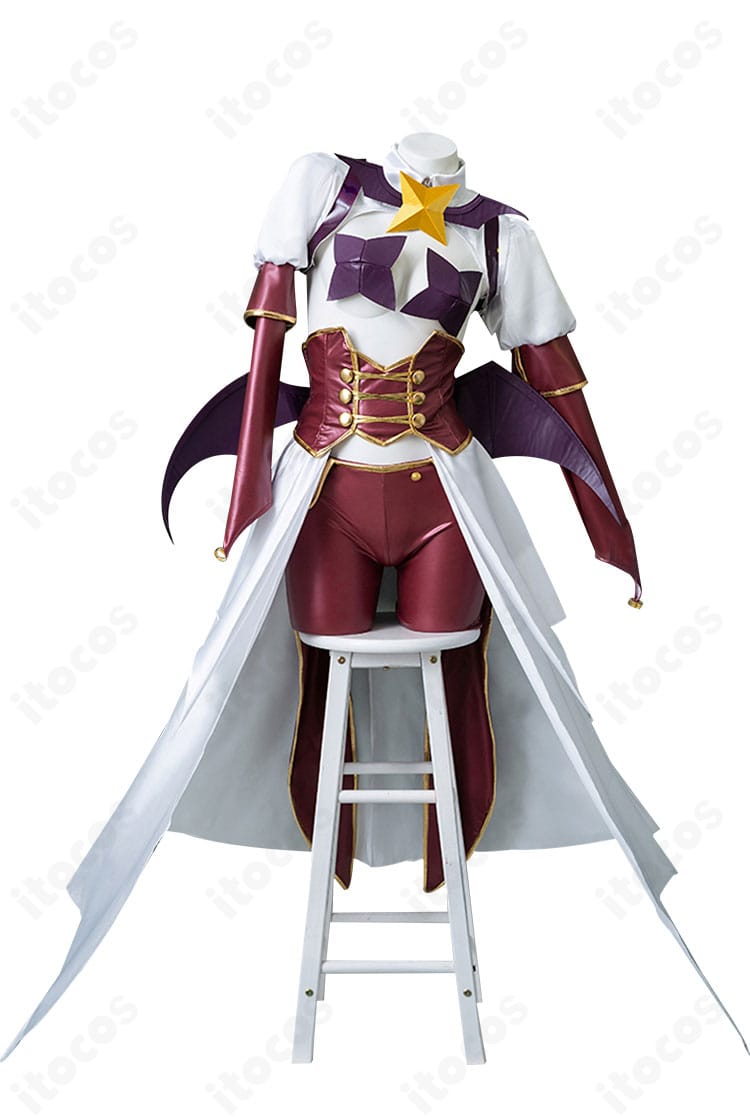 魔法少女にあこがれて 柊うてな マジアベーゼ コスプレ衣装 正面全体図。高発色とハリ感のあるシルエットがわかる
