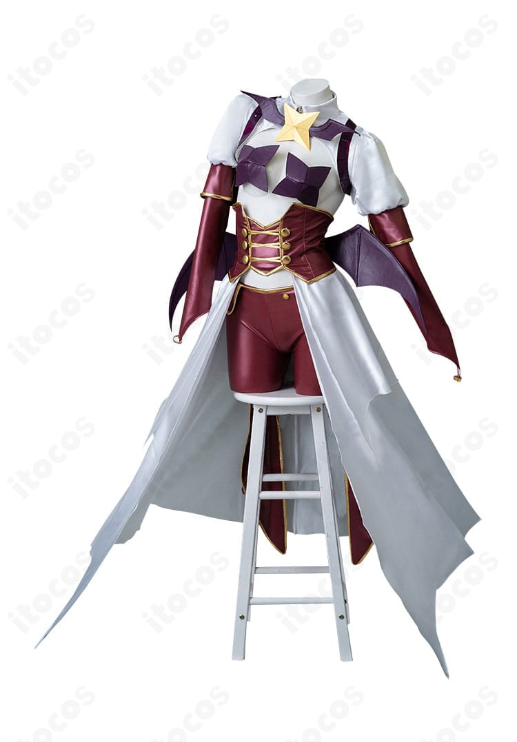 魔法少女にあこがれて 柊うてな マジアベーゼ 衣装の側面。オーバースカートと裁断の美しさ、動きやすさを確認できる