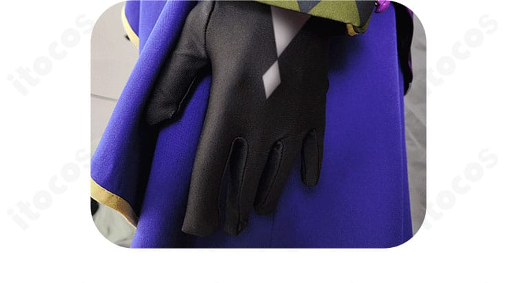 神代類 コスプレ衣装の手袋ディテール。質感とフィット感を伝える近接カット。