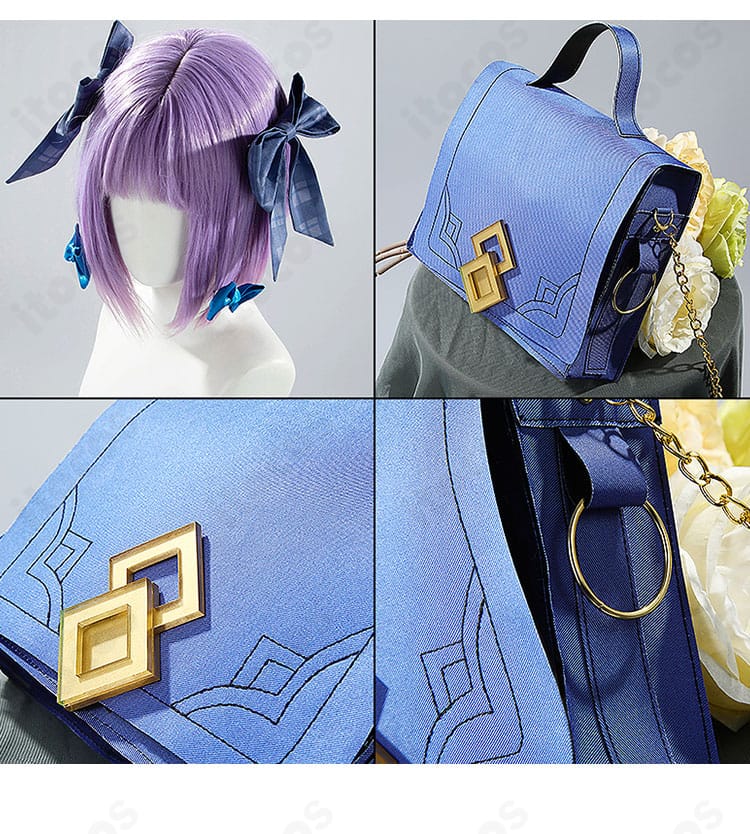 エナー・アールウェット秋服の髪飾りクローズアップ。可愛いデザインとカラーアクセントが分かる画像。