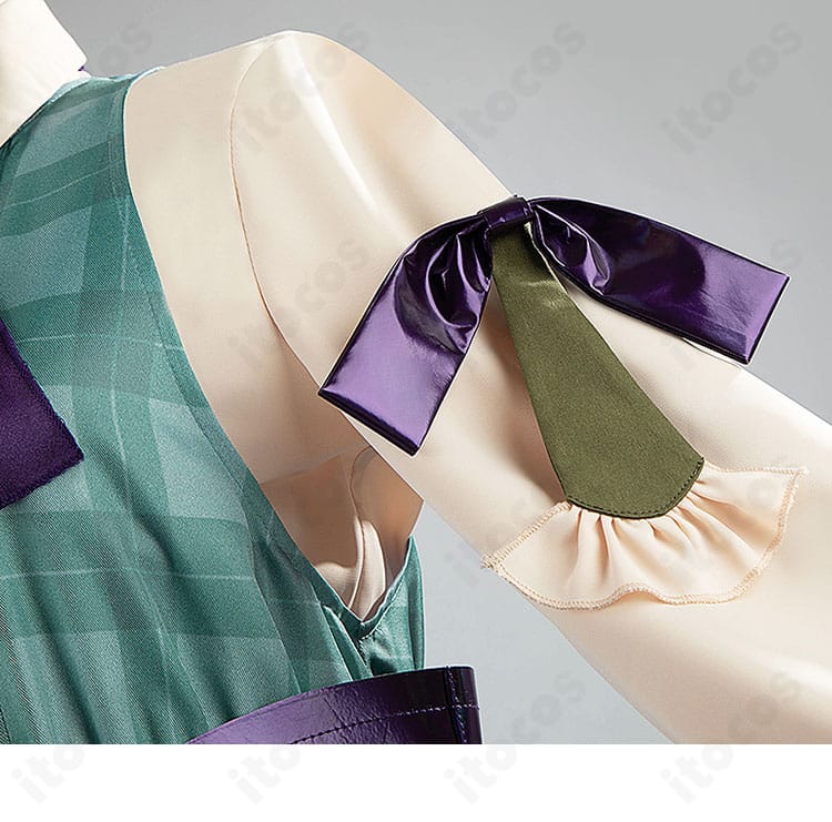 腕袖の蝶結び装飾クローズアップ。エレガントなリボンデザインを強調する画像。