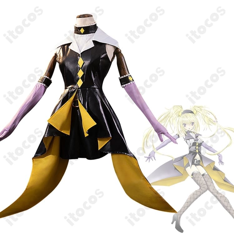 しゅごキャラ! ほしな歌唄 ブラックダイヤモンド衣装 高再現で軽量、撮影やイベントに最適 - 2枚目の画像