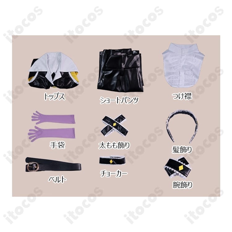 しゅごキャラ! ほしな歌唄 ブラックダイヤモンド衣装 高再現で軽量、撮影やイベントに最適 - 4枚目の画像