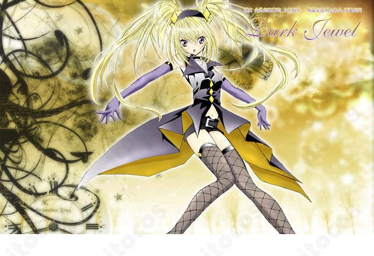 ほしな歌唄 ブラックダイヤモンド衣装の着用イメージ全身カット。黒基調のダーク×クールな雰囲気とセット小物のバランスがわかる画像。