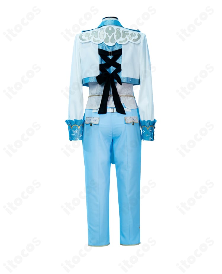 天祥院英智イメージのTRIP衣装、胸飾りの接合部と装飾の質感を捉えたクローズアップ