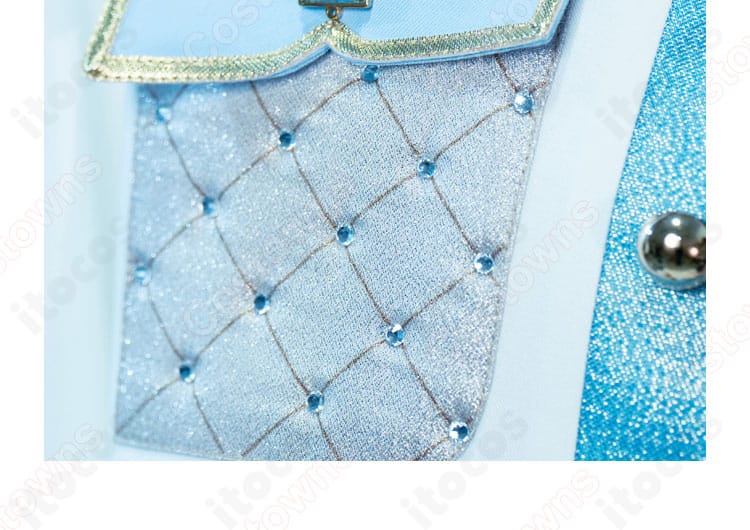 伏見弓弦イメージのTRIP衣装、背面デザインと腰飾りの固定仕様の詳細写真