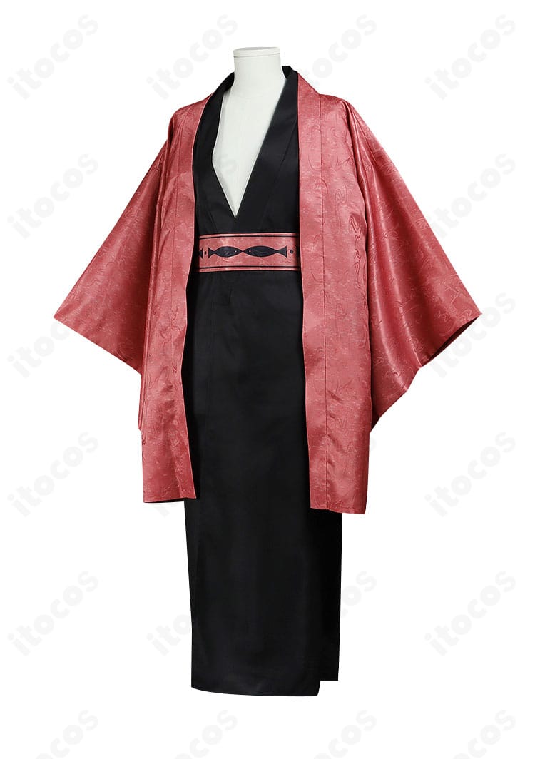 ハイキュー!! 黒尾鉄朗 コスプレ衣装の側面シルエット。脇線の切替と立体感、可動域の設計を確認できる角度