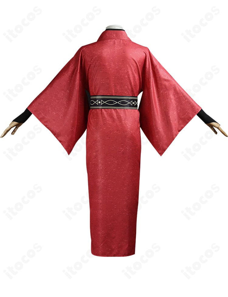 ハイキュー!! 孤爪研磨コスプレ衣装 背面全体。後ろ姿のラインと裾の収まりを再現したディテール