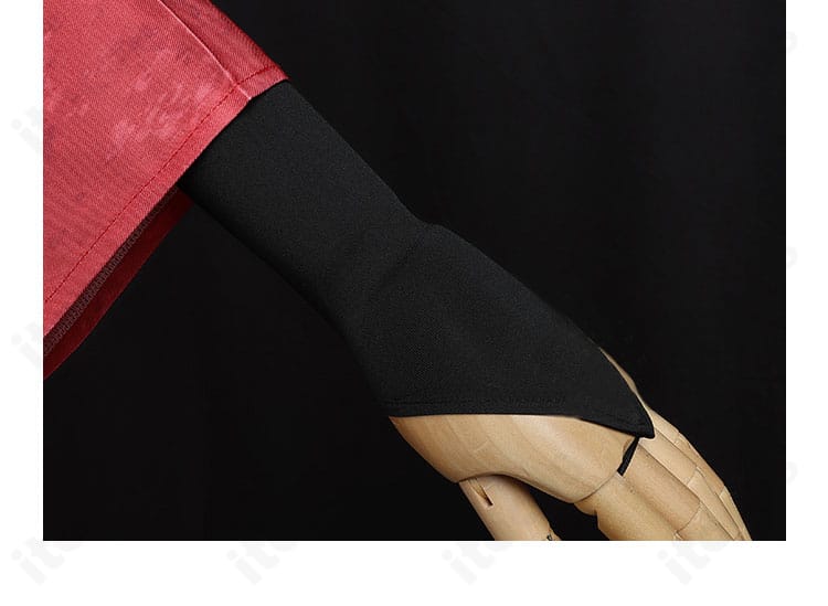 ハイキュー!! 孤爪研磨コスプレ衣装 袖口装飾のクローズアップ。手元に映えるアクセントデザイン