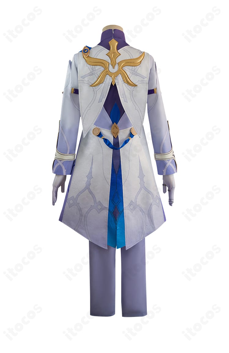 崩壊：スターレイル サンデー衣装の背面デザイン。裾の切り替えと背中の装飾配置を明瞭に撮影。