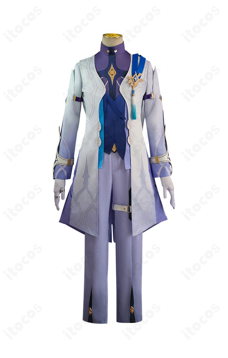 崩壊：スターレイル サンデーのコスプレ衣装・正面全身。ロングコートと装飾のバランスが分かる構図。