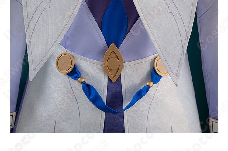 崩壊：スターレイル サンデー衣装の腰飾り拡大。メタリック調パーツと土台の固定方法が見える。