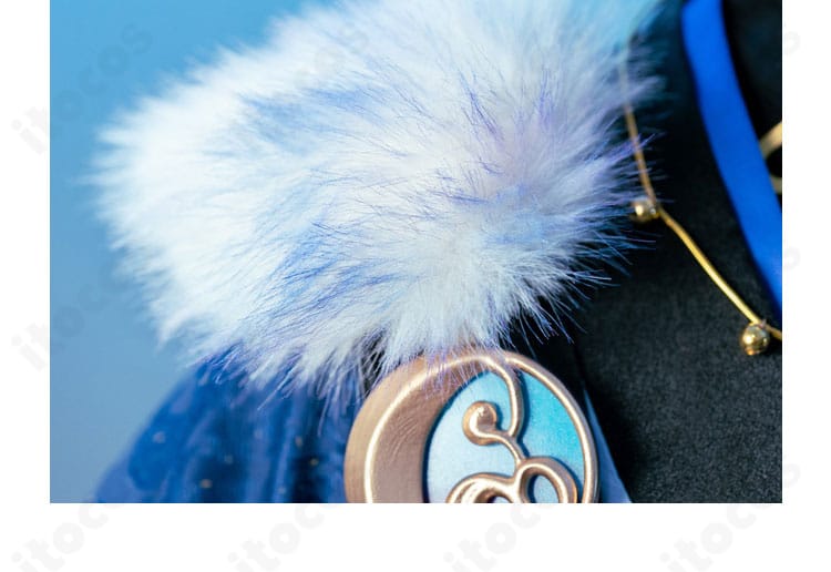 月隠れの宴 肩装飾の毛玉パーツ詳細｜ふわふわ質感と立体造形の表現