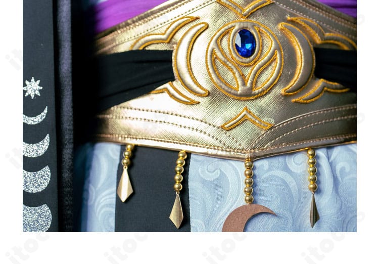 月隠れの宴 ウエスト装飾と帯風デザイン｜腰巻・腰飾りの質感再現