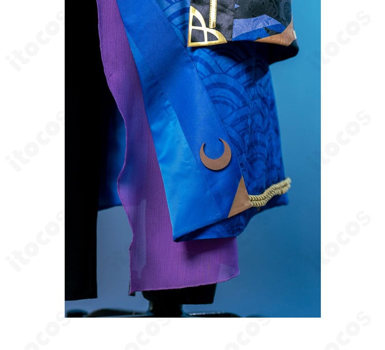 月隠れの宴 衣装裾の装飾アップ｜縁取りとパターンの仕上がり