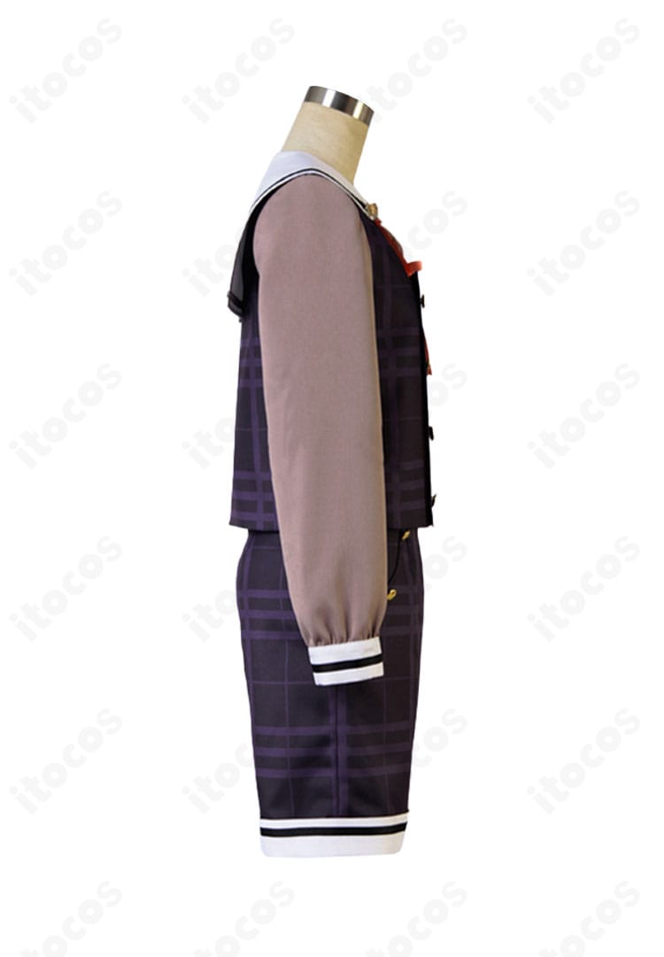 あんスタ 仙石忍 制服コスプレ 右側アングル｜学園スタイルのシルエット確認