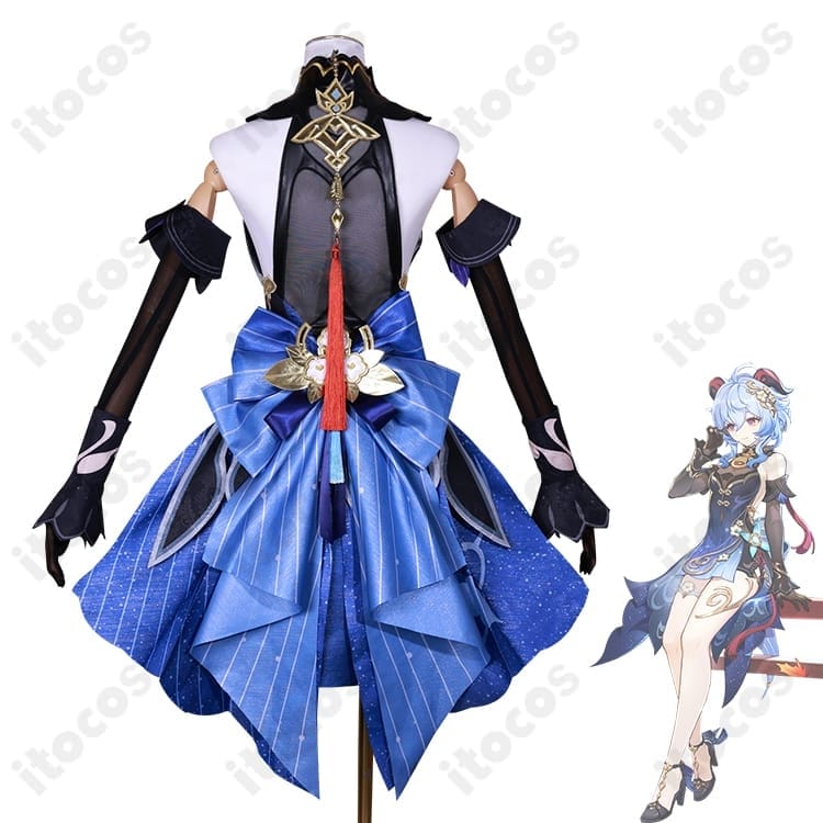 原神 甘雨「玄玉瑶芳」コスプレ衣装｜豪華刺繍で高再現、イベントと撮影で映える一着 - 2枚目の画像