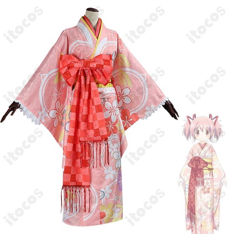 鹿目まどか 晴着Ver. コスプレ衣装｜和風の華やかさと高再現でイベント・撮影に最適 - 2枚目の画像