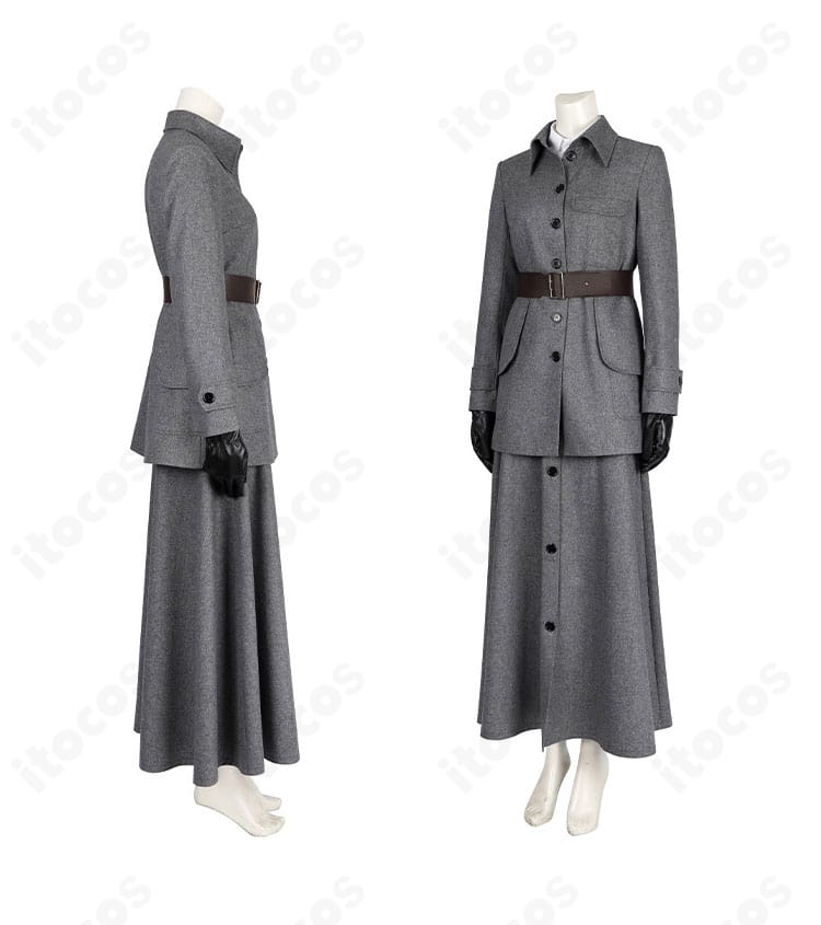 左右側面のラインが分かるダイアナ・プリンス コート衣装のデザイン