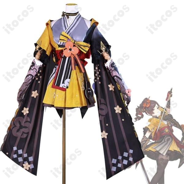 原神 千織 コスプレ衣装 高再現の刺繍と透け感、イベント撮影に最適