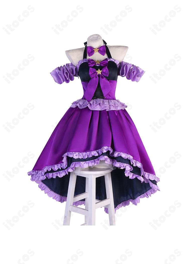 しゅごキャラ! ほしな歌唄のコスプレ衣装 正面全体。キャラクターに忠実なアイドル風デザインでイベントや撮影に適した一着