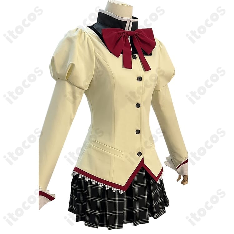 鹿目まどか・暁美ほむら 見滝原中学校 制服 高再現コスプレ衣装｜イベント・撮影に最適 - 2枚目の画像