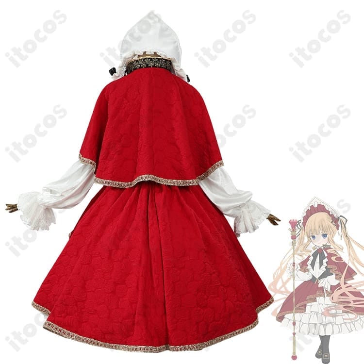真紅の深紅を気高く再現。ローゼンメイデン 20周年記念衣装 コスプレ豪華8点セットでイベントと撮影に最適 - 3枚目の画像