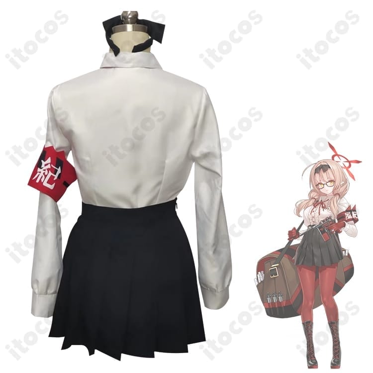 ブルーアーカイブ 火宮チナツ ゲヘナ学園制服 コスプレ衣装｜高再現で長時間も快適、イベント撮影に最適 - 3枚目の画像