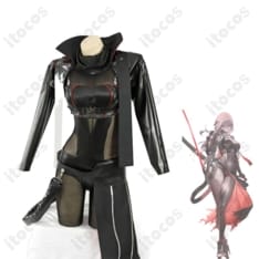 勝利の女神:NIKKE 紅蓮 ブラックシャドウ衣装 高再現で動きやすい、撮影映えバトルスーツ - 1枚目の画像（サムネイル）