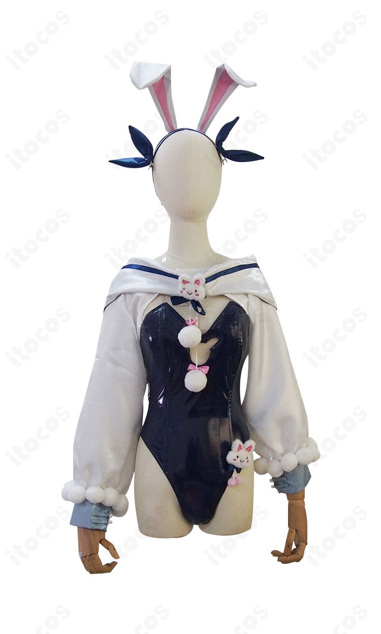 アズールレーン ラフィーII「うとうとビジーデー」衣装の正面全身。配色とシルエットを忠実再現し、イベント・撮影向けの高再現デザインがわかる構図。