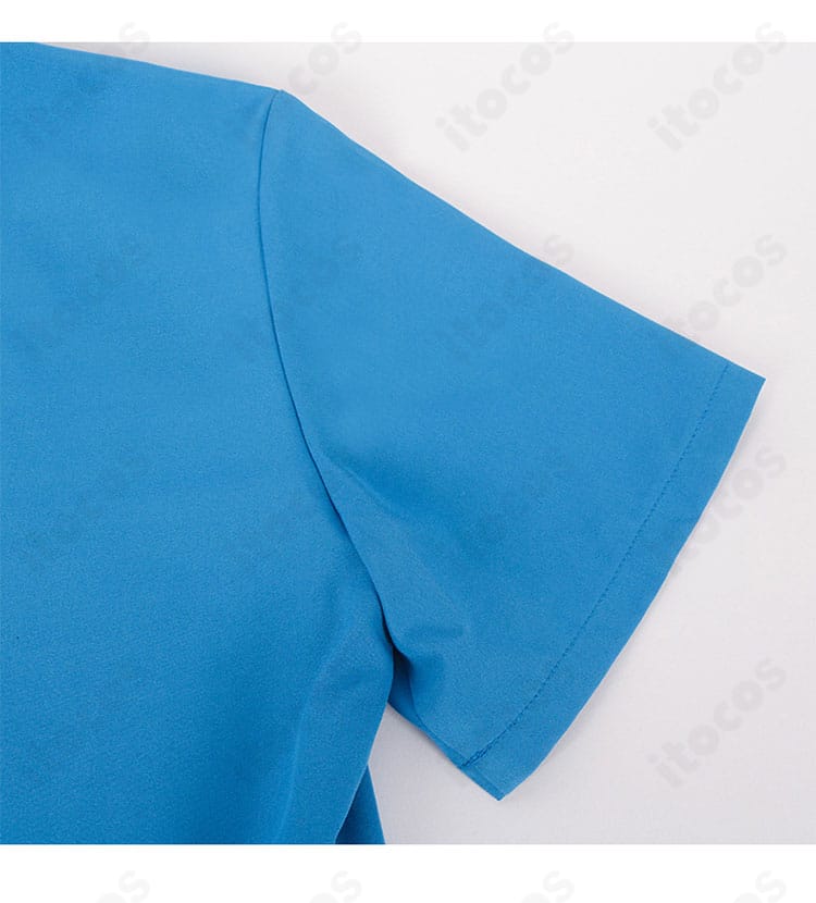 ゾン100 竜崎憲一朗 コスプレ衣装の袖ディテール。袖口の補強ステッチと丁寧な縫製仕上げを示すクローズアップ。