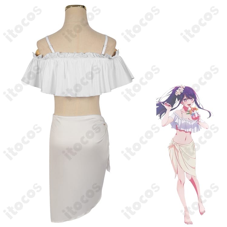 【推しの子】星野アイ 水着コスプレ 高再現で軽やか、撮影やイベントに最適な3点セット - 4枚目の画像