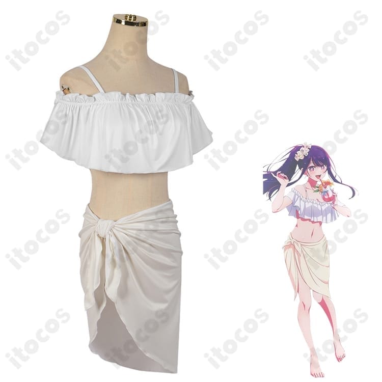 【推しの子】星野アイ 水着コスプレ 高再現で軽やか、撮影やイベントに最適な3点セット - 2枚目の画像