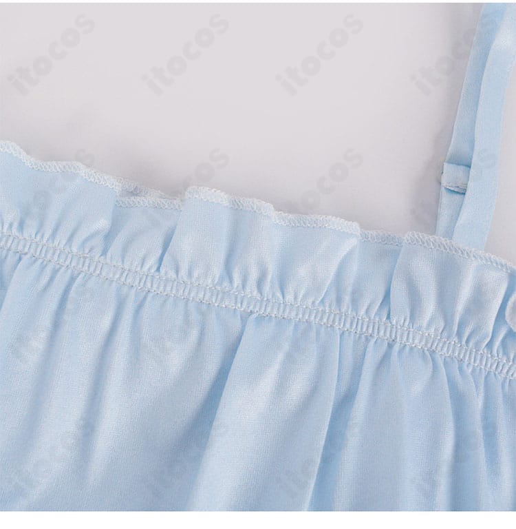 星野アイのビスチェ風トップス襟元装飾。アイドルらしいアクセントで華やかさを演出。