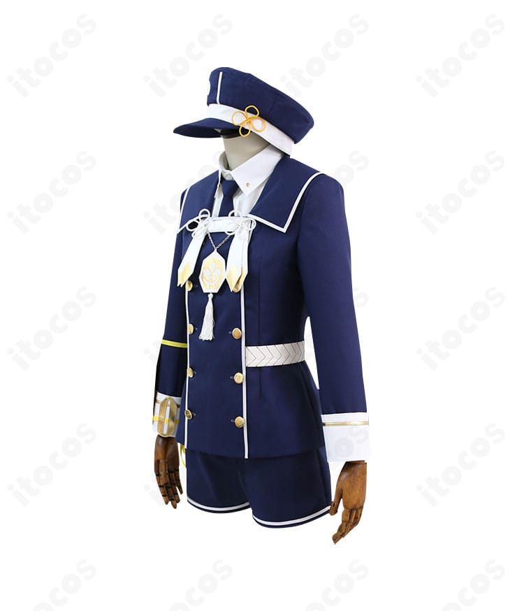 刀剣乱舞-ONLINE- 五虎退のコスプレ衣装 側面シルエット。精細な刺繍と端正なラインが分かる角度