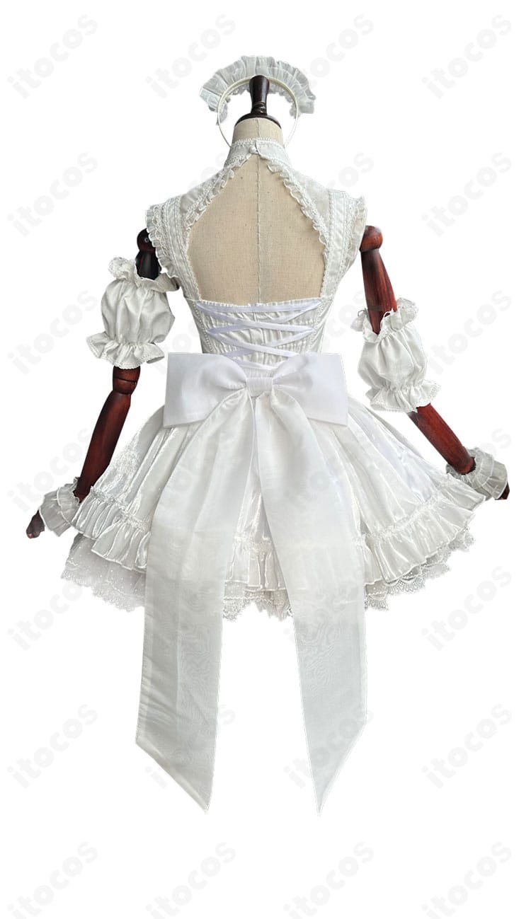 Fate/Grand Order レディ・アヴァロン衣装の背面。大きな腰の蝶結びと裾ラインまで忠実に表現したバックスタイル。