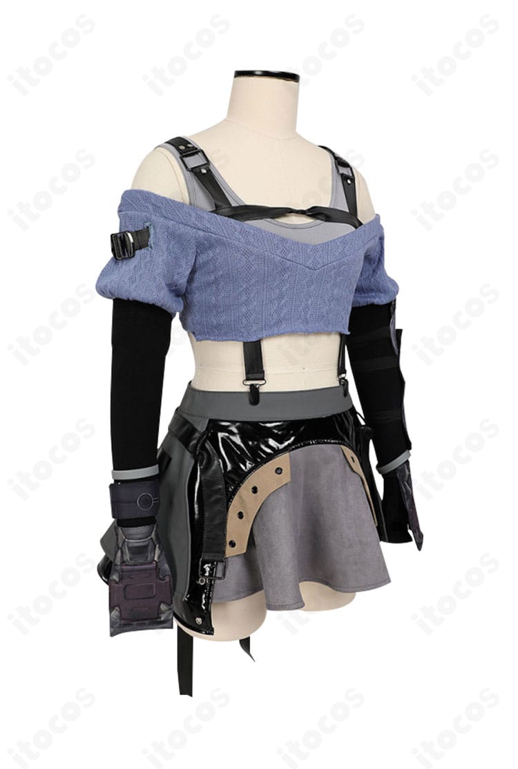 FFVII EC ティファ・ロックハート メタルフット衣装の側面。脚部メタルフットデザインの造形とシルエットを確認。