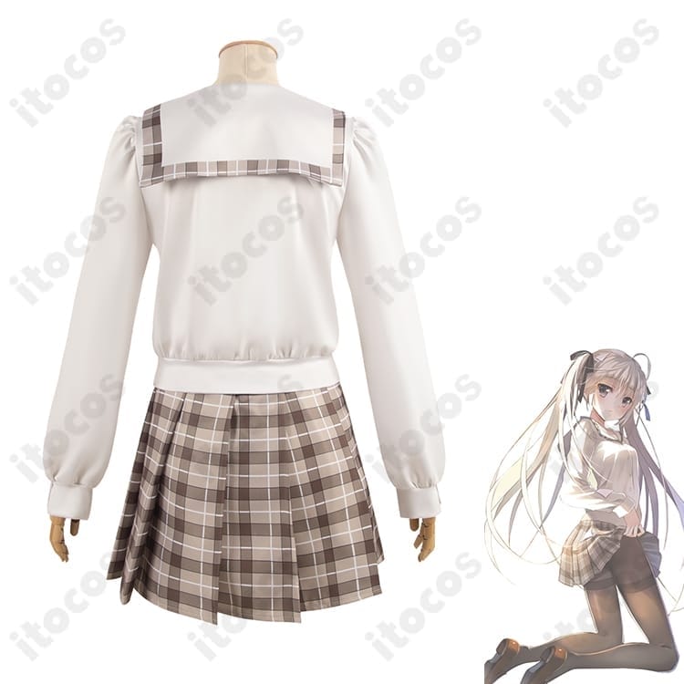 ヨスガノソラ 春日野穹 学園制服コスプレ｜清楚な高再現シルエットで撮影・イベントに最適 - 4枚目の画像