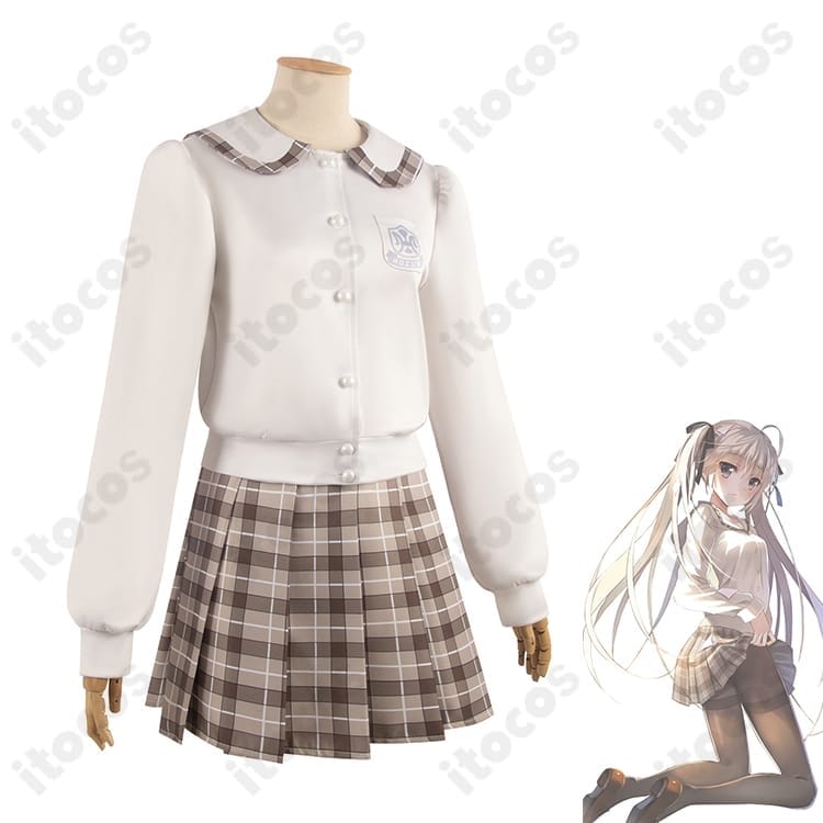 ヨスガノソラ 春日野穹 学園制服コスプレ｜清楚な高再現シルエットで撮影・イベントに最適 - 2枚目の画像
