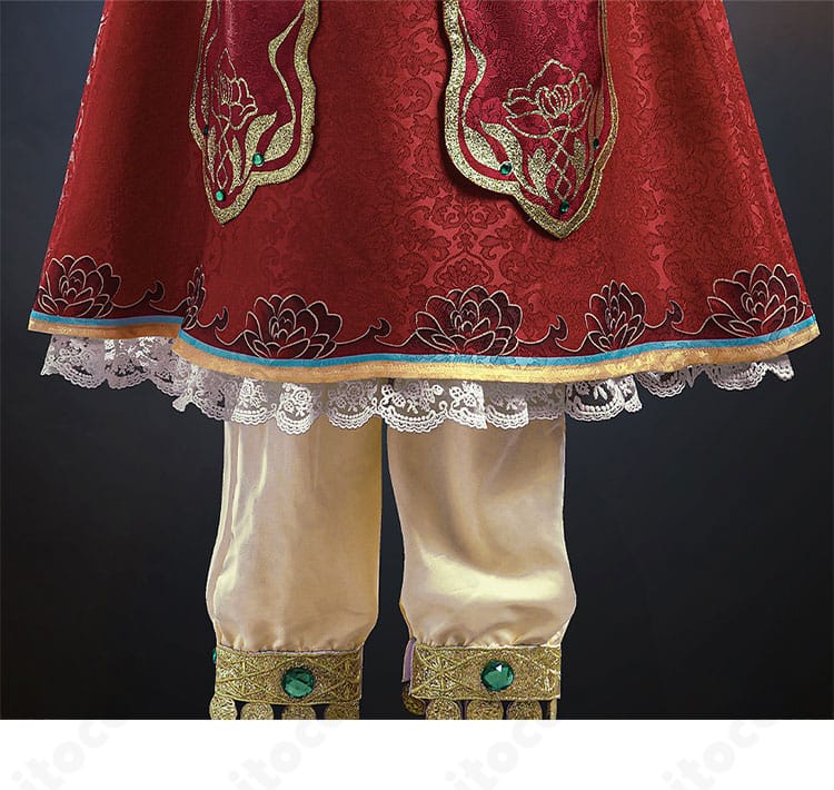 第五人格 メリー・プリニウス 箜篌 スカート裾ディテール｜フリンジとヘムライン