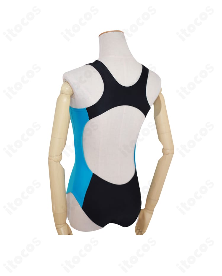 ブルーアーカイブ 砂狼シロコ サマー（水着）コスプレ衣装の背面デザイン。背中の意匠まで再現され、撮影で映える後ろ姿を強調