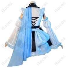 原神 エウルア メイド服同人衣装 高再現セット、撮影・イベントに最適で着脱簡単 - 3枚目の画像（サムネイル）