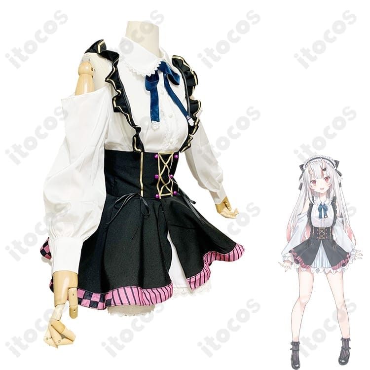 ホロライブ 百鬼あやめ ガーリー系衣装｜可愛らしさを高再現、イベント撮影に最適 - 2枚目の画像